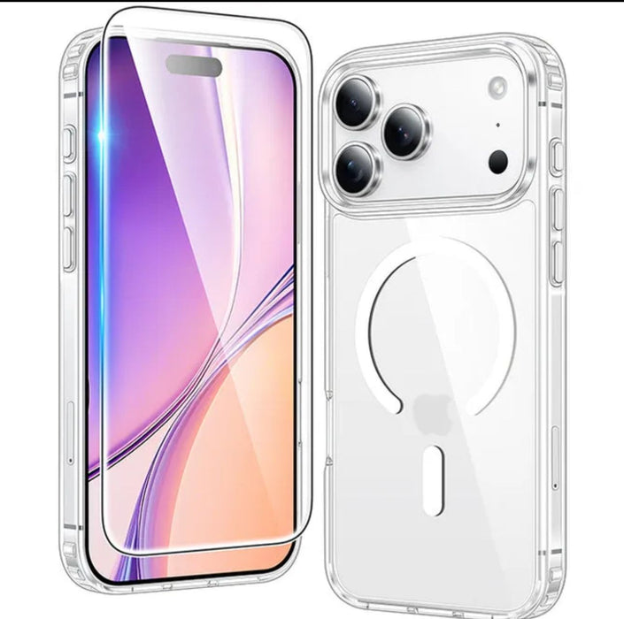 iPhone 17 Pro Max MagSafe Clear Crystal Case Transparent Shockproof Slim Cover