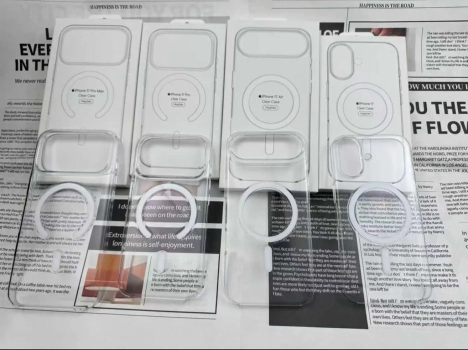 iPhone 17 Pro Max MagSafe Clear Crystal Case Transparent Shockproof Slim Cover