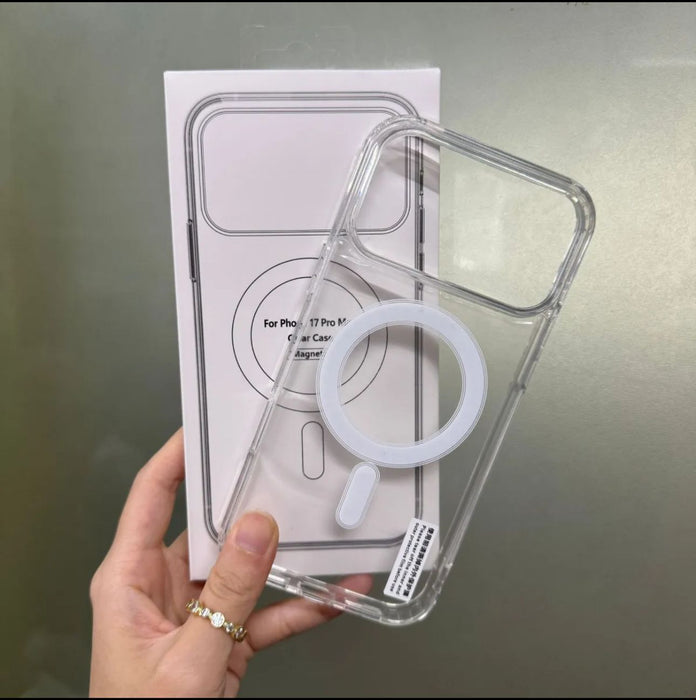 iPhone 17 Pro Max MagSafe Clear Crystal Case Transparent Shockproof Slim Cover
