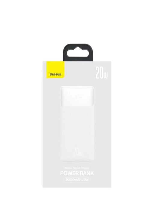 Baseus Bipow Digital Display 20W 10000mAh Power Bank White (PPDL-L02)