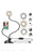 2 in 1 Led Selfie Ring Light with Phone Holder Desk Lamp Lazy Bracket Tabletop Stand Flexible