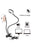 2 in 1 Led Selfie Ring Light with Phone Holder Desk Lamp Lazy Bracket Tabletop Stand Flexible