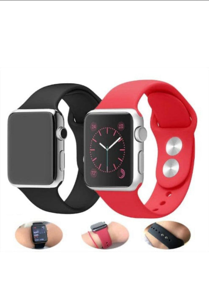 Apple Watch 7, 6, 5, 4, 3, 2, 1 Sport Bracelet Rubber Watch strap Band